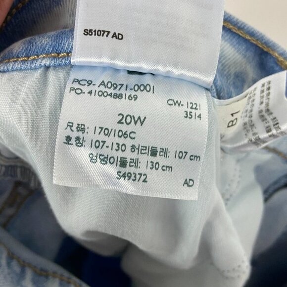 NWT Levis High Rise Cropped Flare Light Wash Jeans Size 20 New With Tags Denim - Picture 15 of 15